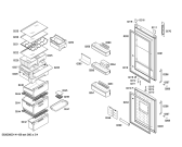 Схема №2 KGN39A50 с изображением Дверь для холодильника Bosch 00248579