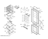 Схема №1 KGV39X35 с изображением Дверь для холодильной камеры Bosch 00245018