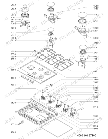Схема №2 AKR318IX1 (F091901) с изображением Инструкция по эксплуатации для плиты (духовки) Indesit C00372141