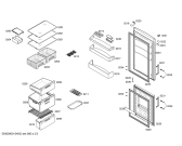 Схема №1 KG34NX43 с изображением Дверь для холодильной камеры Siemens 00247364