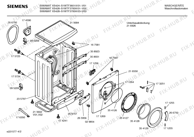 Схема №3 B1WTV3002A MAXX4 WFC2060 с изображением Регулятор уровня воды для стиралки Bosch 00174883