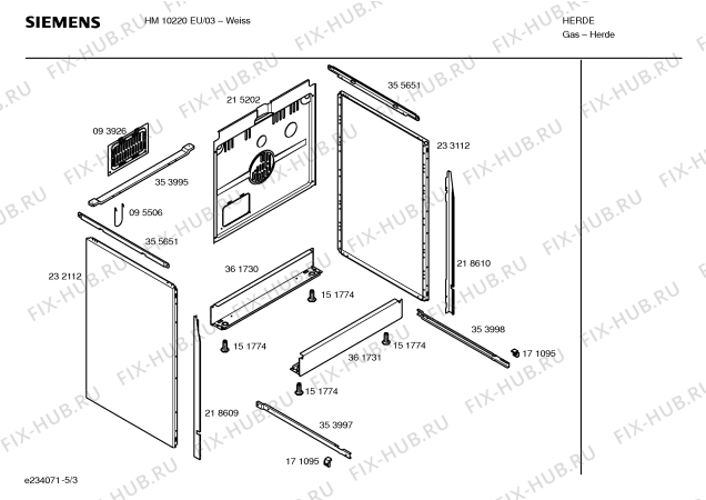 Схема №2 HM10220EU с изображением Панель управления для духового шкафа Siemens 00366018