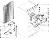 Схема №1 RF2433 (F008695) с изображением Рамка для холодильника Indesit C00129895