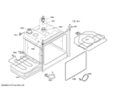 Схема №3 HEN301E1S с изображением Фронтальное стекло для электропечи Bosch 00248723