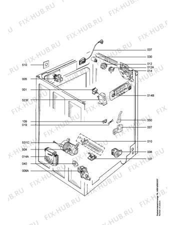 Взрыв-схема стиральной машины Electrolux EWF1686 - Схема узла Electrical equipment 268