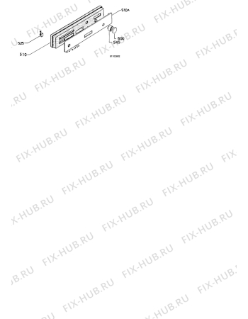 Взрыв-схема посудомоечной машины Zanussi ID6244S - Схема узла Command panel 037