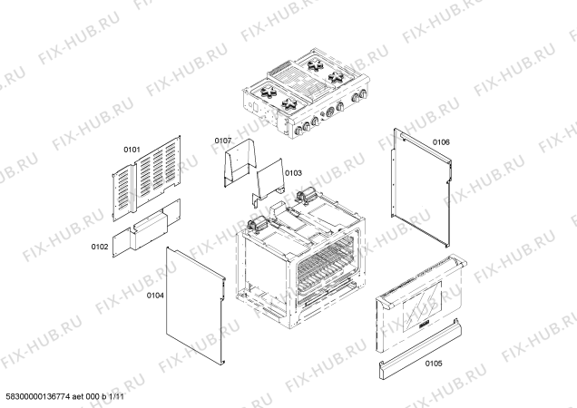 Схема №4 PRG364ELG с изображением Панель для духового шкафа Bosch 00144777