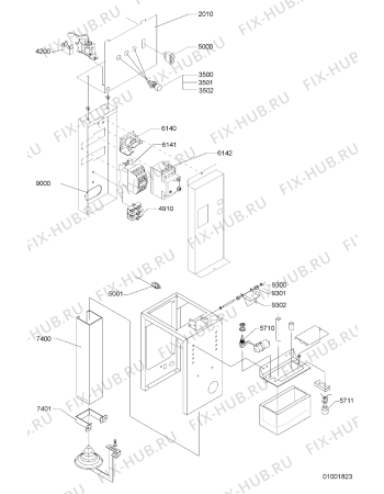 Взрыв-схема холодильника Whirlpool AGS 835/WP - Схема узла