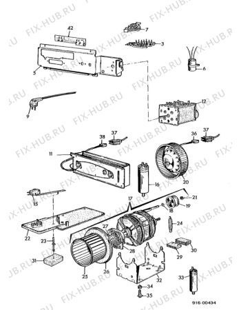 Взрыв-схема стиральной машины Zanussi Z350CD - Схема узла Electrical equipment