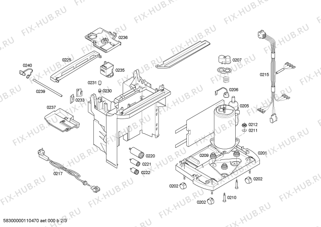 Взрыв-схема кондиционера Bosch PAM18100 - Схема узла 02