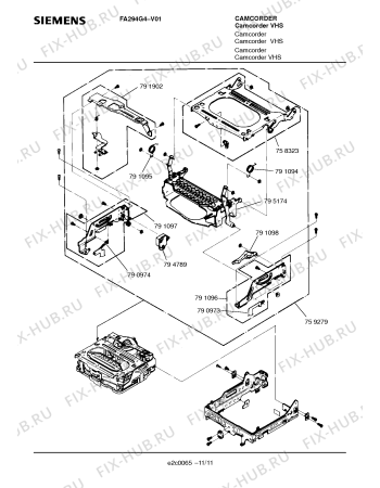 Схема №6 FA294G4 с изображением Сервисная инструкция для видеоаппаратуры Siemens 00535611