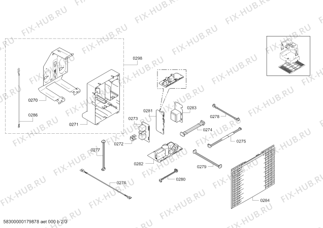 Взрыв-схема вытяжки Bosch DIB121K50 Bosch - Схема узла 02