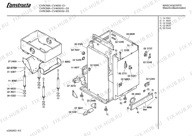 Схема №1 CV45100261 CV451 с изображением Крышка для стиралки Bosch 00114422
