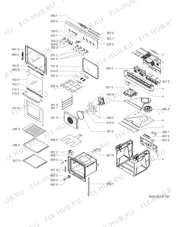 Схема №1 AKZ577/NB с изображением Панель для электропечи Whirlpool 481245249176