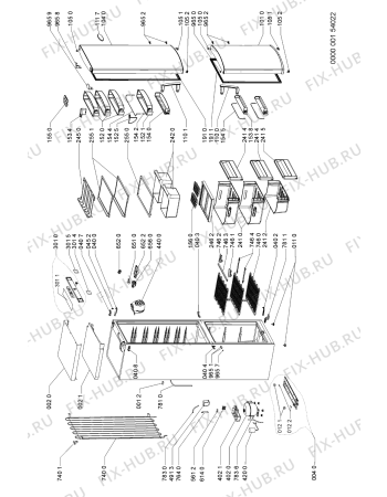 Схема №1 ARC 6415/AL с изображением Сенсорная панель для холодильника Whirlpool 481246469264