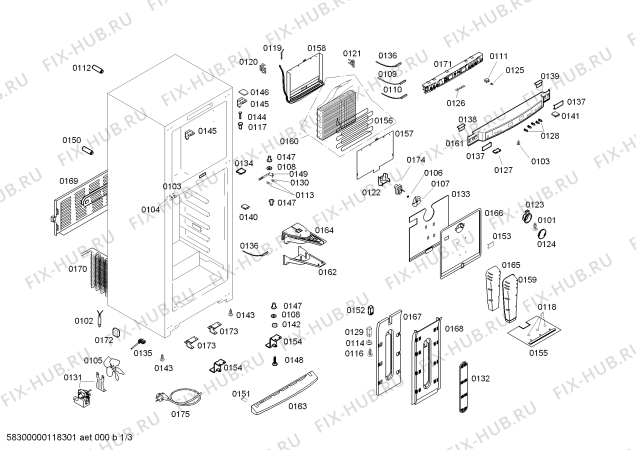 Схема №1 KSU49671NE с изображением Контейнер для холодильника Bosch 00660403