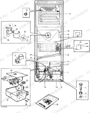 Взрыв-схема холодильника Privileg 0205526 - Схема узла C10 Cold, users manual