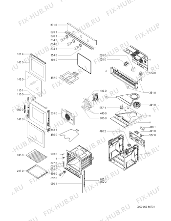 Схема №1 AKP 104/IX с изображением Обшивка для духового шкафа Whirlpool 481245249702