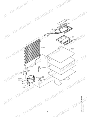 Взрыв-схема холодильника Aeg AS1283-4GS - Схема узла Refrigerator electrical equipment