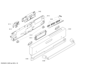 Схема №1 SE50T591EU с изображением Передняя панель для посудомойки Siemens 00445032