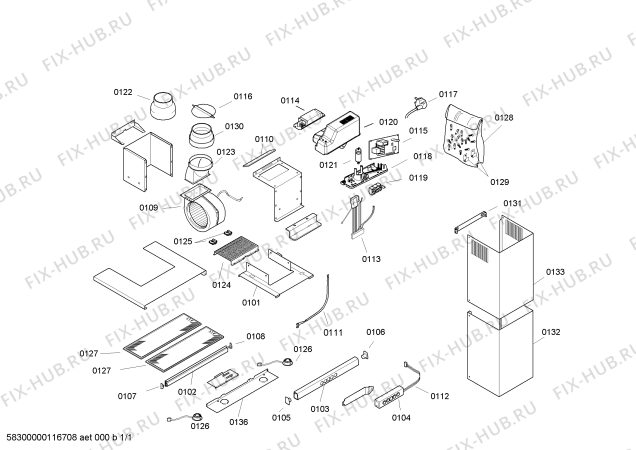 Схема №1 D87M35N0 с изображением Планка для электровытяжки Bosch 00476706