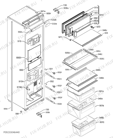 Схема №1 AIK2654R с изображением Вентилятор для холодильника Aeg 140008354049