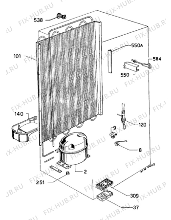 Взрыв-схема холодильника Unknown RF842 - Схема узла C10 Cold, users manual