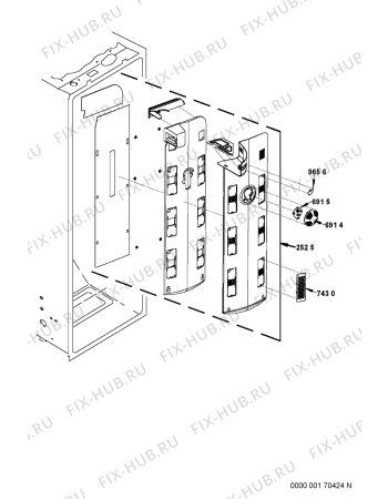 Схема №2 KSN 7970/A с изображением Обшивка для холодильника Whirlpool 481245088534