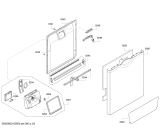 Схема №3 SMS69T58EU с изображением Передняя панель для посудомоечной машины Bosch 00703139