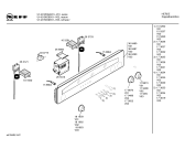 Схема №1 U1421W0GB с изображением Панель управления для электропечи Bosch 00360480