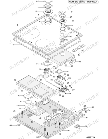 Схема №1 TI622WFRA (F025903) с изображением Всякое для духового шкафа Indesit C00140297