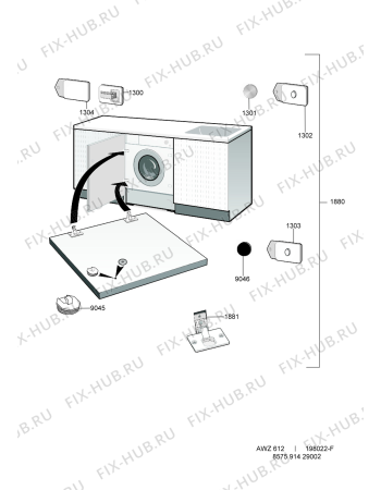 Схема №2 CLWD 060 с изображением Гаситель для стиралки Whirlpool 482000003949