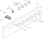 Схема №1 EI8402E (189617, EI4411-M44) с изображением Клавиша для духового шкафа Gorenje 183977
