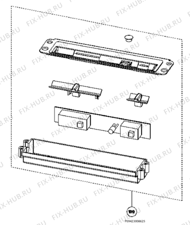 Взрыв-схема вытяжки Electrolux EFP5519 - Схема узла Section 2