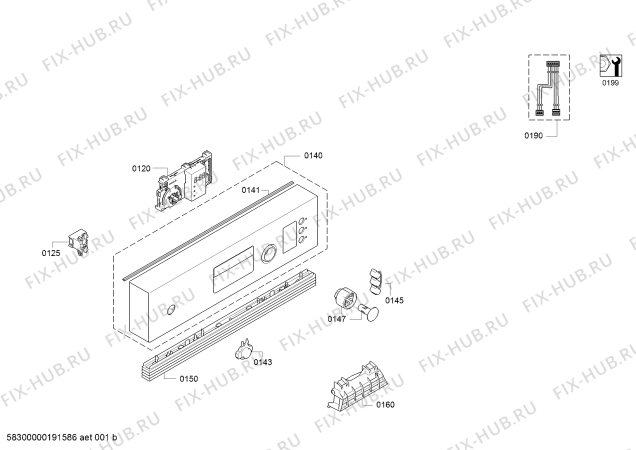 Схема №5 SPD25CW03E SilencePlus с изображением Передняя панель для электропосудомоечной машины Bosch 11024201