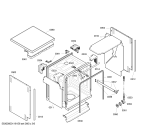 Схема №2 SE24M261EU с изображением Передняя панель для посудомойки Siemens 00449514