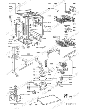 Схема №1 ADG 7790 с изображением Панель для посудомойки Whirlpool 481245373843