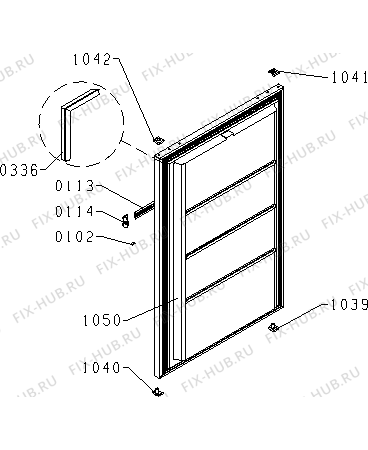 Взрыв-схема холодильника Gorenje RAZ-FI41A2 (320337, ZOI1127) - Схема узла 02