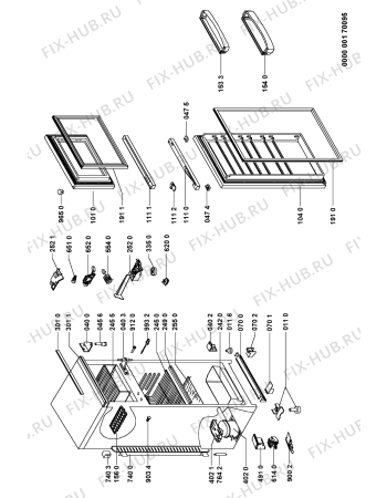 Схема №1 ART 285/H с изображением Рукоятка для холодильной камеры Whirlpool 481246268868