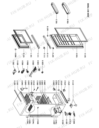 Схема №1 RD32/1 с изображением Дверка для холодильной камеры Whirlpool 481241618769