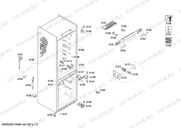 Схема №2 KG36NP94 с изображением Дверь для холодильника Siemens 00248563