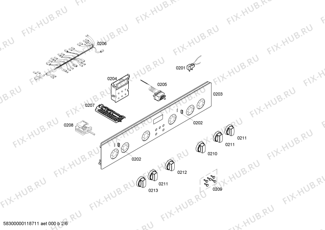 Схема №2 HM745200T с изображением Кабель для духового шкафа Siemens 00499477