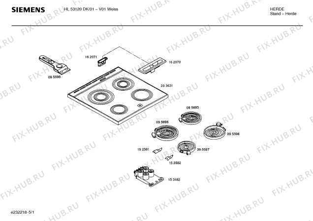 Схема №3 HL53421DK с изображением Инструкция по эксплуатации для духового шкафа Siemens 00519239
