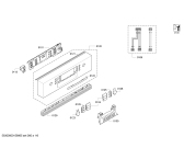 Схема №1 SPI53M12EU с изображением Передняя панель для посудомоечной машины Bosch 00707503
