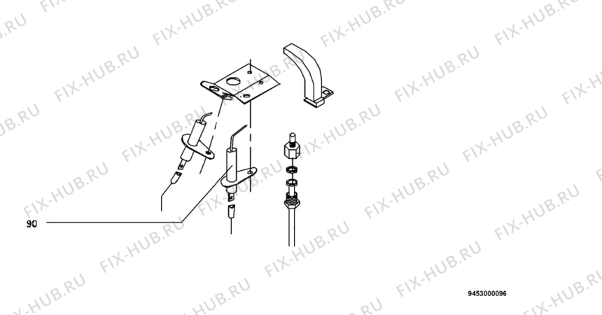 Взрыв-схема блендера (миксера) Electrolux GCB350EPLGLP - Схема узла Section 4