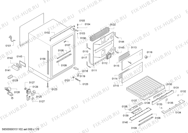 Схема №1 RW424260 с изображением Шарнирный болт для холодильника Bosch 00606511