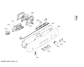 Схема №2 SGS45E18EU с изображением Передняя панель для посудомоечной машины Bosch 00664613