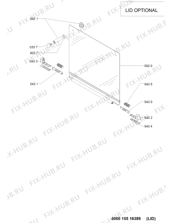 Схема №1 AKT 619/IX с изображением Подрешетка для плиты (духовки) Whirlpool 481245858461