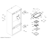 Схема №2 T30BB810SS с изображением Панель для холодильника Bosch 00708920