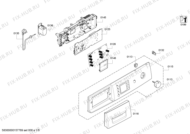 Схема №4 WM14E193NL IQ300 varioPerfect с изображением Противовес для стиральной машины Bosch 00681186